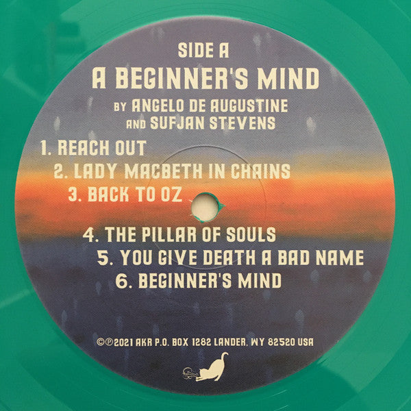 Sufjan Stevens & Angelo De Augustine – A Beginner's Mind - New LP Record 2021 Asthmatic Kitty Green Vinyl & Download - Indie Rock - Shuga Records