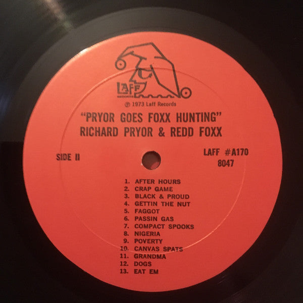 Richard Pryor & Redd Fox - Pryor Goes Foxx Hunting - VG LP Record 1971 LAFF USA Original Vinyl - Comedy - Shuga Records