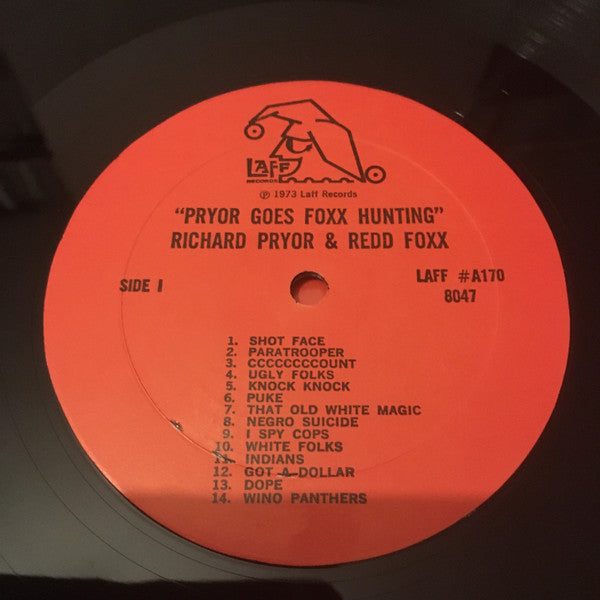 Richard Pryor & Redd Fox - Pryor Goes Foxx Hunting - VG LP Record 1971 LAFF USA Original Vinyl - Comedy - Shuga Records