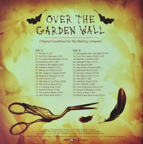 The Petrojvic Blasting Company - Over the Garden Wall (2016) - Mint- LP Record 2021 Mondo Harvest Festival Yellow With Orange Splatter Vinyl & Booklet - Soundtrack - Shuga Records