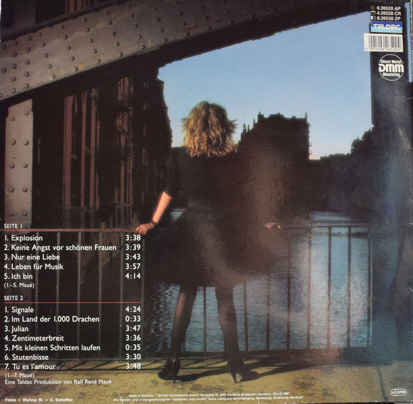 Signed Autographed - Mary Roos - Leben Spur'n - VG+ LP Record 1987 TELDEC Germany Vinyl - Pop / Rock / Schlager - Shuga Records