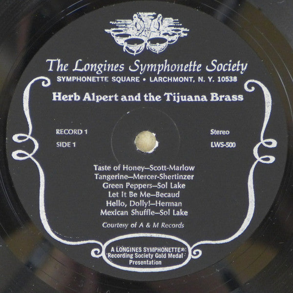 Herb Alpert And The Tijuana Brass - A Treasury Of Herb Alpert And The Tijuana Brass Plus Selections From The Baja Marimba Band - VG+ 5 LP Record Box Set 1966 Longines Symphonette Society USA Vinyl - Latin Jazz / Pop - Shuga Records
