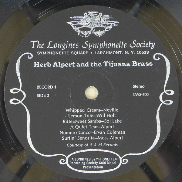 Herb Alpert And The Tijuana Brass - A Treasury Of Herb Alpert And The Tijuana Brass Plus Selections From The Baja Marimba Band - VG+ 5 LP Record Box Set 1966 Longines Symphonette Society USA Vinyl - Latin Jazz / Pop - Shuga Records