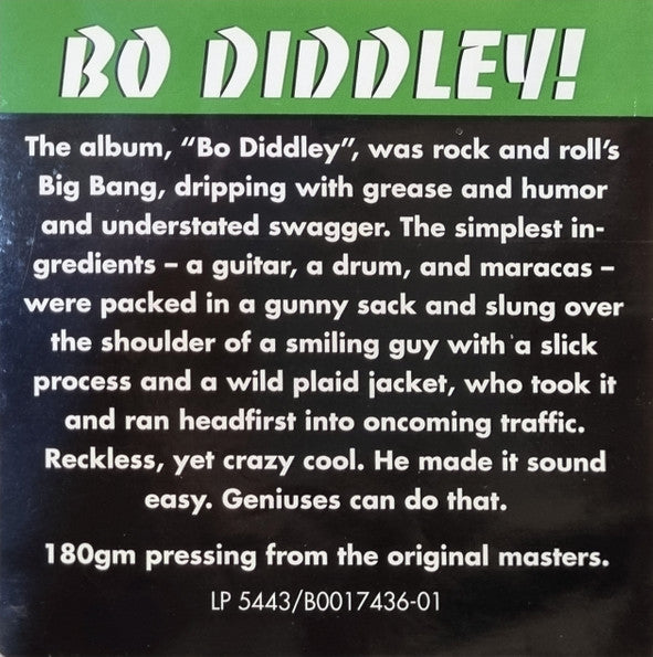 Bo Diddley - Bo Diddley (1957) - Mint- LP Record 2018 Sundazed Music USA Vinyl - Rock & Roll / Chicago Blues - Shuga Records