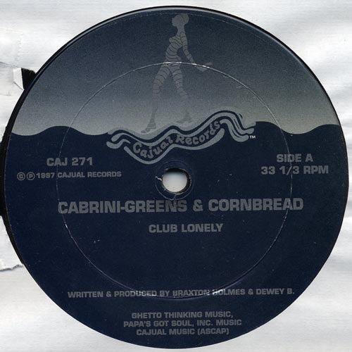 Cabrini-Greens & Cornbread – Cabrini-Greens & Cornbread - VG+ 12" Single Record 1997 Cajual USA Vinyl - Chicago House - Shuga Records