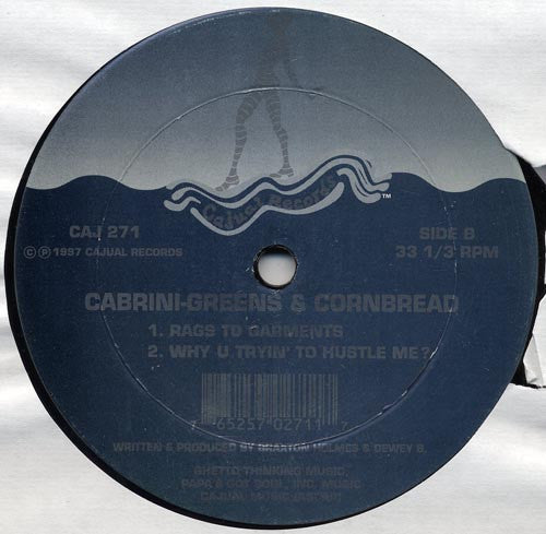 Cabrini-Greens & Cornbread – Cabrini-Greens & Cornbread - VG+ 12" Single Record 1997 Cajual USA Vinyl - Chicago House