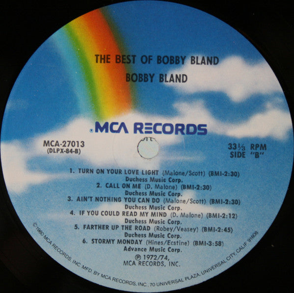 Bobby Bland - The Best Of Bobby Bland (1967) - Mint- LP Record 1980 MCA USA Vinyl - Soul / Rhythm & Blues - Shuga Records