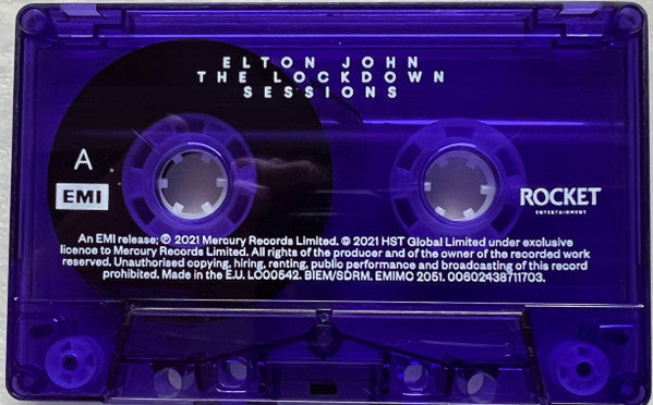 Elton John - The Lockdown Sessions - New Cassette 2021 EMI Rocket Entertainment UK Purple Tape - Pop Rock