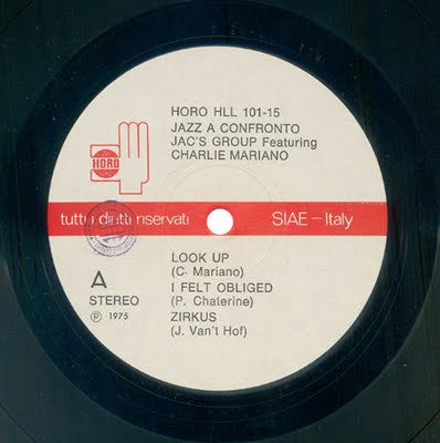 Charlie Mariano – Jazz A Confronto 15 - Mint- LP Record 1975 Horo Italy Vinyl - Jazz / Fusion - Shuga Records