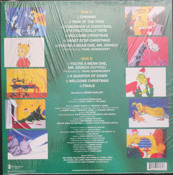 Dr. Seuss - How The Grinch Stole Christmas (1966) - Mint- LP Record 2021 WaterTower Target Exclusive Green Vinyl - Soundtrack / Holiday / Christmas - Shuga Records