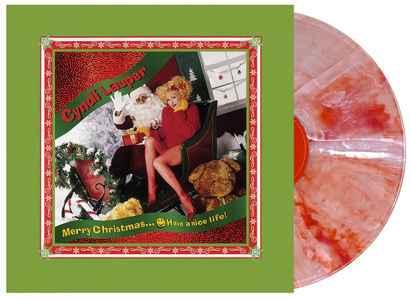 Cyndi Lauper - Merry Christmas... Have A Nice Life (1998) - Mint- LP Record 2021 Real Gone Music Candy Cane Swirl - Holiday / Pop - Shuga Records