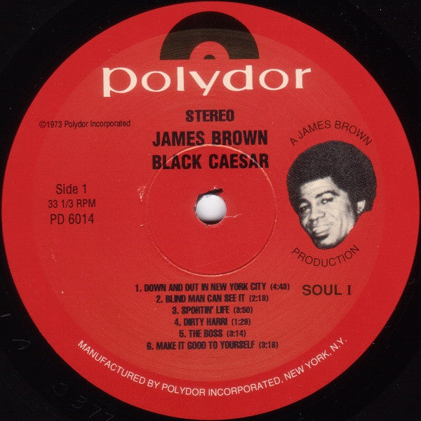 James Brown - Black Caesar (1973) - VG+ LP Record 1998 Polydor USA Vinyl - Funk / Soundtrack - Shuga Records