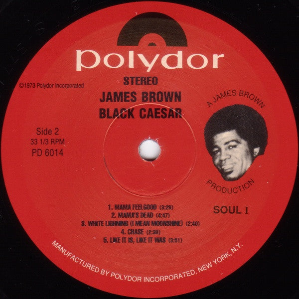 James Brown - Black Caesar (1973) - VG+ LP Record 1998 Polydor USA Vinyl - Funk / Soundtrack - Shuga Records