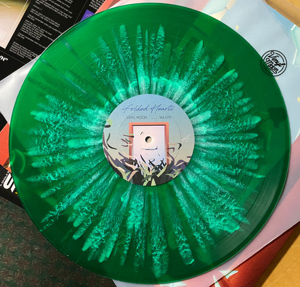Various - Vinyl Moon Volume 073: Folded Hearts - Mint- LP Record (NO ORIGINAL COVER) 2021 Forest Green w/ White Splatter Vinyl - Indie Rock / Pop Rock - Shuga Records