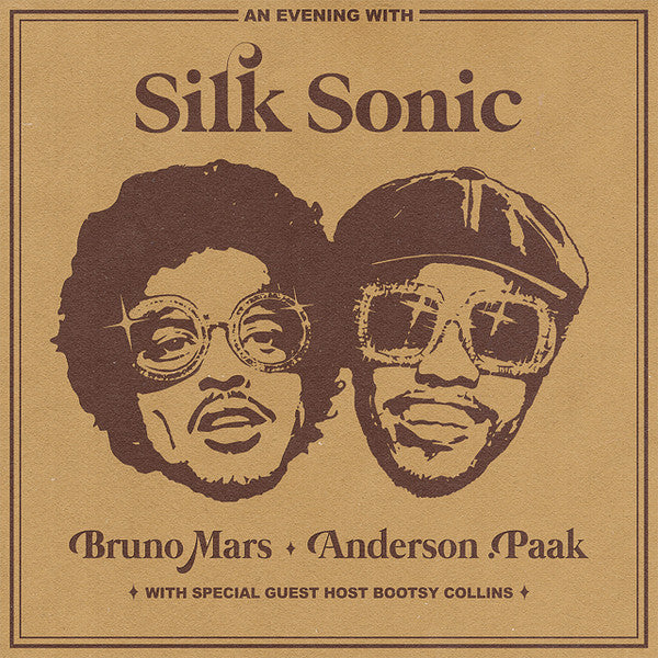 Silk Sonic - An Evening With Silk Sonic (2021) - Mint- LP Record 2022 Atlantic Aftermath Walmart Yellow Translucent Vinyl - R&B / Soul / Funk / Pop - Shuga Records
