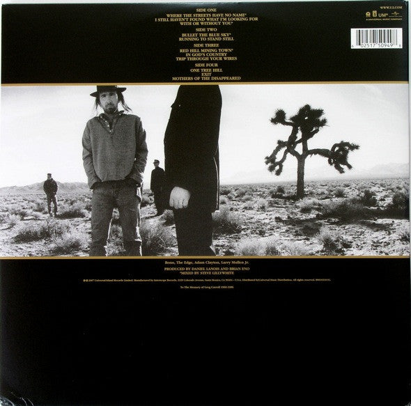 U2 - The Joshua Tree (1987) - VG+ 2 LP Record 2007 Island Interscope 20th Anniversary 180 Vinyl & Booklet - Pop Rock - Shuga Records