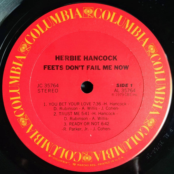 Herbie Hancock - Feets Don't Fail Me Now - VG+ LP Record 1979 Columbia USA Original Vinyl & Inserts - Jazz / Jazz-Funk / Disco - Shuga Records