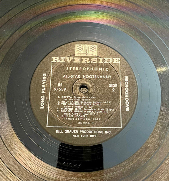 Various - All-Star Hootenanny - Mint- LP Record 1965 Riverside USA Original Vinyl - Folk / Blues / Country Folk - Shuga Records