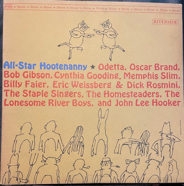 Various - All-Star Hootenanny - Mint- LP Record 1965 Riverside USA Original Vinyl - Folk / Blues / Country Folk - Shuga Records