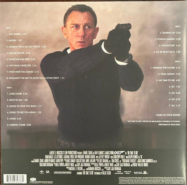 Hans Zimmer - Billie Eilish - No Time To Die (Original Motion Picture) - Mint- 2 LP Record 2021 Decca White Opaque Vinyl & Inserts - Soundtrack - Shuga Records