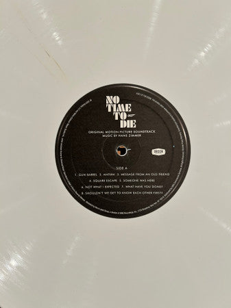 Hans Zimmer - Billie Eilish - No Time To Die (Original Motion Picture) - Mint- 2 LP Record 2021 Decca White Opaque Vinyl & Inserts - Soundtrack - Shuga Records