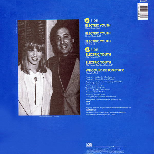 Debbie Gibson - Electric Youth - VG+ 12" Single Record 1989 Atlantic USA Vinyl - Synth-pop - Shuga Records