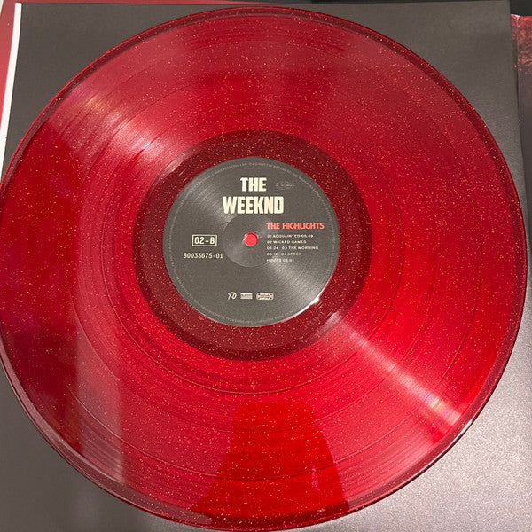 The Weeknd - The Highlights - Mint- 2 LP Record XO Republic Target Exclusive Red Sparkle Vinyl - R&B / Hip Hop / Synthwave - Shuga Records