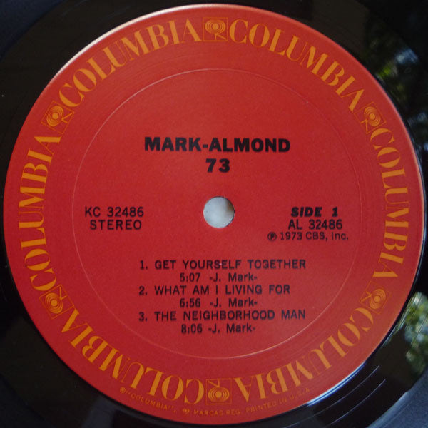 Mark Almond - 73 - Mint- LP Record 1973 Columbia USA Original Vinyl - Prog Rock / Fusion - Shuga Records