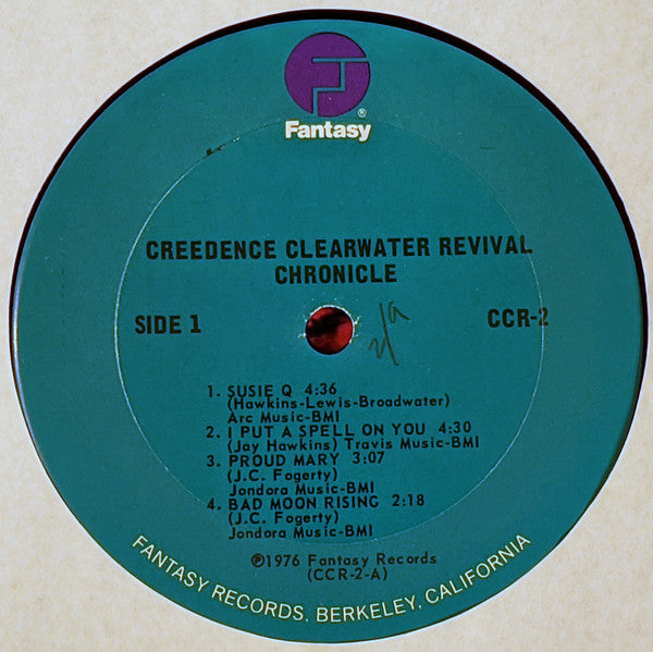 Creedence Clearwater Revival Featuring John Fogerty - Chronicle - The 20 Greatest Hits (1976) - VG+ 2 LP Record 1970s Fantasy USA Vinyl - Classic Rock / Blues Rock - Shuga Records