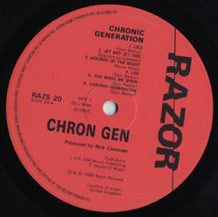 Chron Gen - Chronic Generation (1982) - Mint- LP Record 1986 Razor UK Vinyl - Punk Rock