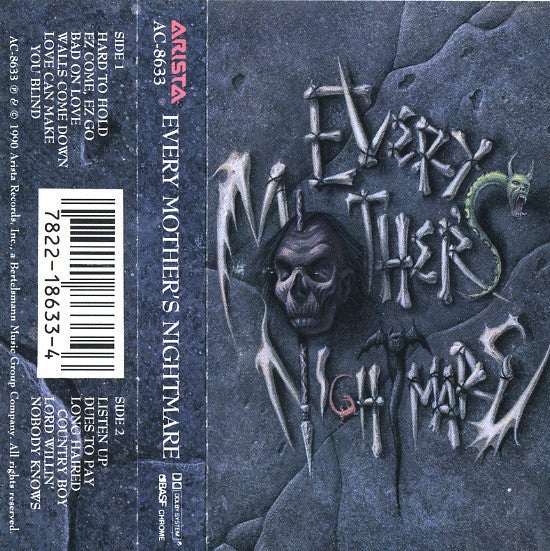 Every Mother's Nightmare - Every Mother's Nightmare - VG+ Cassette 1990 Arista USA Tape - Hard Rock / Glam - Shuga Records