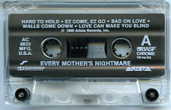 Every Mother's Nightmare - Every Mother's Nightmare - VG+ Cassette 1990 Arista USA Tape - Hard Rock / Glam - Shuga Records
