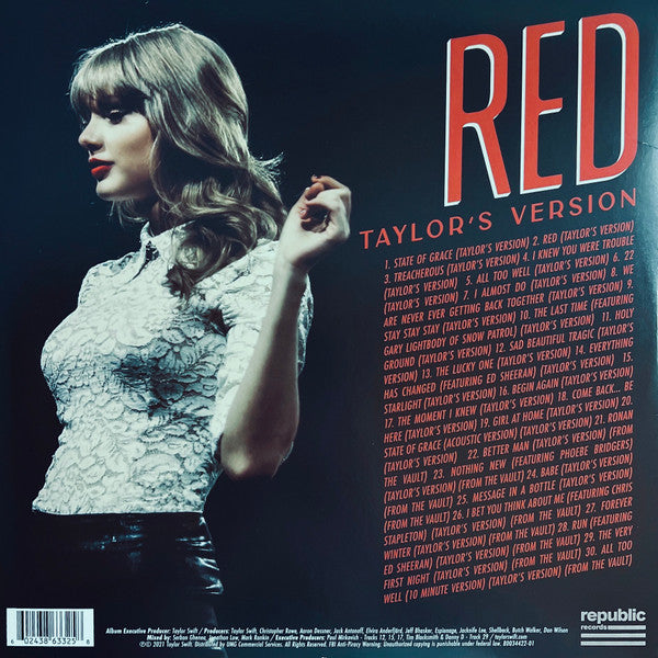 Taylor Swift - Red (Taylor's Version) (2012) - Mint- 4 LP Record 2021 Republic Vinyl - Pop Rock