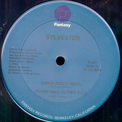 Sylvester - Dance (Disco Heat) - VG+ 12" Single Record 1978 Fantasy USA Vinyl - Disco - Shuga Records