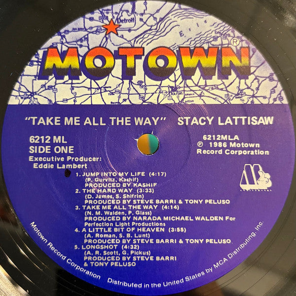 Stacy Lattisaw – Take Me All The Way - VG+ LP Record 1986 Motown Vinyl - Dance-Pop / Contemporary R&B - Shuga Records