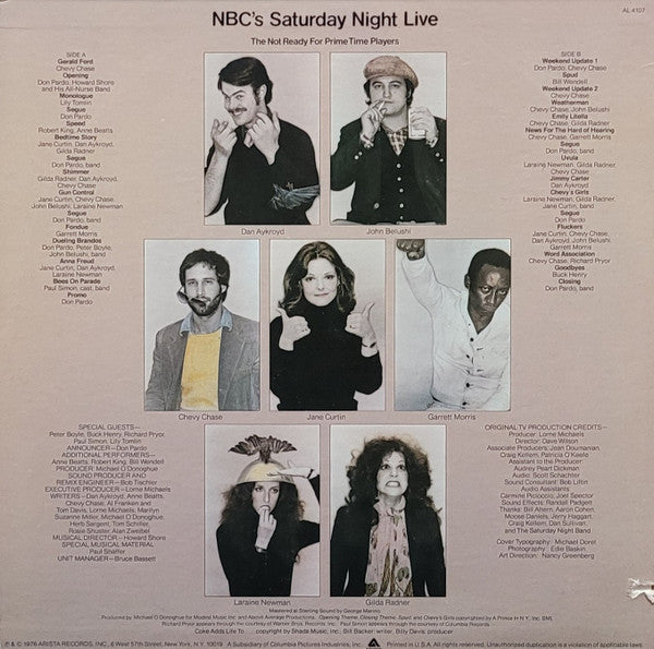 Various - NBC's Saturday Night Live - VG+ LP Record 1976 USA Arista Original Vinyl - Comedy / Soundtrack - Shuga Records
