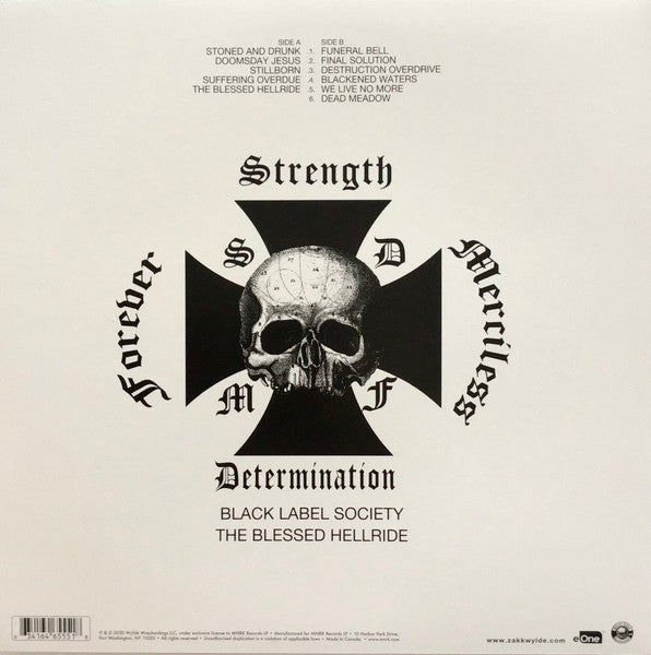Black Label Society - The Blessed Hellride (2003) - Mint- LP Record 2021 eOne USA White Vinyl - Heavy Metal / Hard Rock