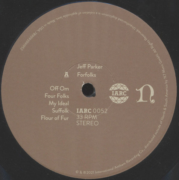 Jeff Parker - Forfolks - New LP Record 2021 International Anthem Nonesuch Black Vinyl, Insert & OBI - Chicago Jazz / Contemporary Jazz - Shuga Records