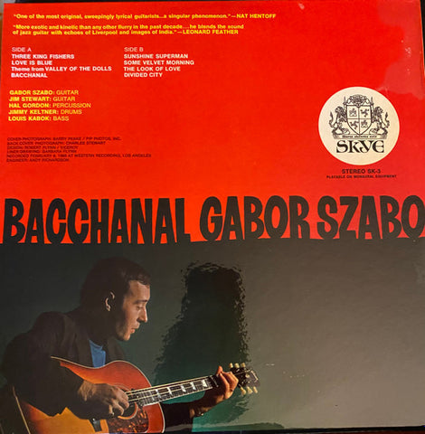 Gabor Szabo – Bacchanal - Mint- LP Record 1968 Bacchanal USA Vinyl - Gypsy Jazz / Jazz-Funk