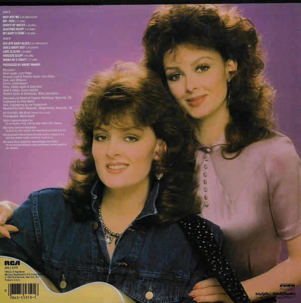 The Judds - Why Not Me - Mint- LP Record 1984 RCA USA Original Vinyl - Country - Shuga Records