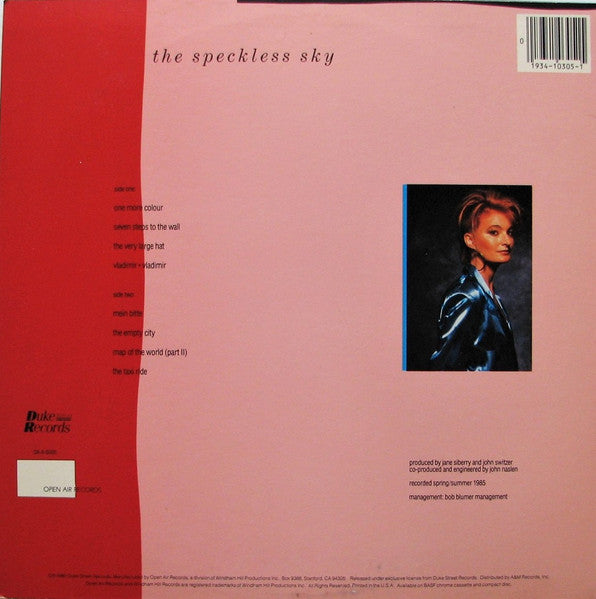 Jane Siberry ‎– The Speckless Sky - Mint- LP Record 1985 Open Air USA Vinyl & Poster - Synth-pop - Shuga Records