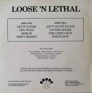 Savage - Loose 'N Lethal - VG+ LP Record 1983 Ebony UK Original Press Vinyl - Rock / Heavy Metal - Shuga Records
