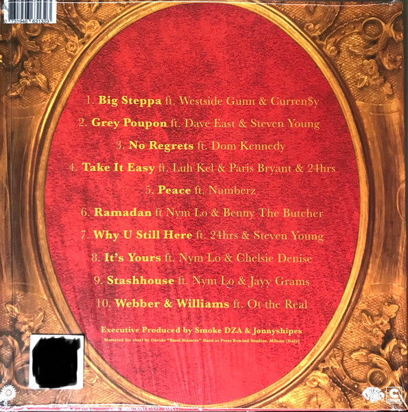 Smoke DZA - The Hustler's Catalog 2 - New (Opened to verify color) LP Record 2021 Tuff Kong Italy Black Vinyl - Hip Hop - Shuga Records