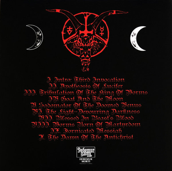 Archgoat - The Light-Devouring Darkness (2009) - Mint- LP Record 2021 Debemur Morti France Red With Black Spinner Effect Vinyl, Poster & Booklet - Black Metal / Thrash - Shuga Records