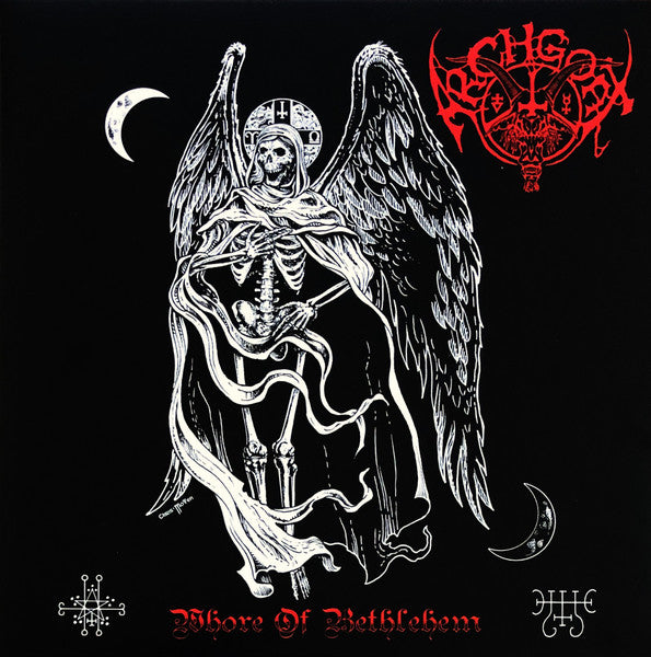 Archgoat - Whore Of Bethlehem (2006) - Mint- LP Record 2021 Debemur Morti France Red With Black Spinner Effect Vinyl, Poster & Booklet - Black Metal / Thrash - Shuga Records