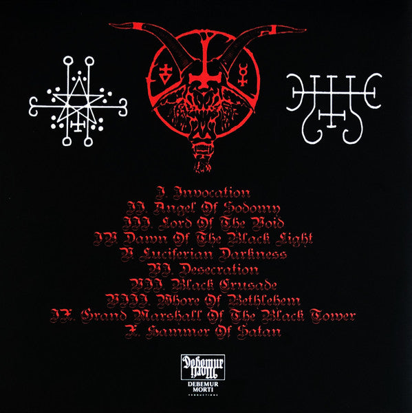 Archgoat - Whore Of Bethlehem (2006) - Mint- LP Record 2021 Debemur Morti France Red With Black Spinner Effect Vinyl, Poster & Booklet - Black Metal / Thrash - Shuga Records