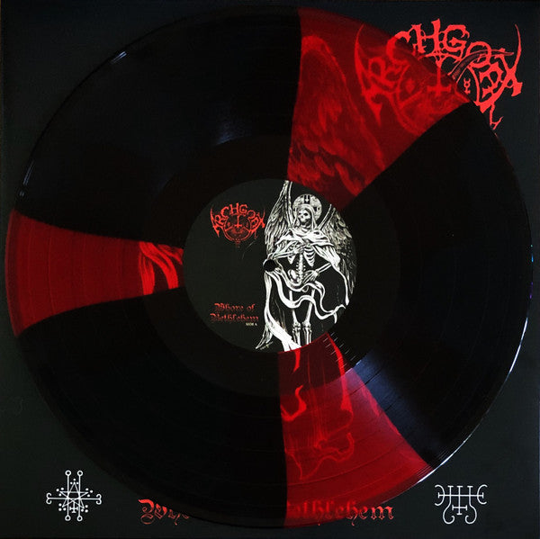Archgoat - Whore Of Bethlehem (2006) - Mint- LP Record 2021 Debemur Morti France Red With Black Spinner Effect Vinyl, Poster & Booklet - Black Metal / Thrash - Shuga Records