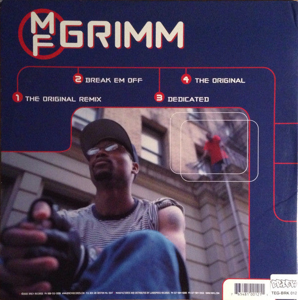 MF Doom & MF Grimm - MF - Mint- (VG+ cover) 2 LP Record 2000 Brick Landspeed USA Original RARE Vinyl - Hip Hop / Abstract / Conscious / Boom Bap