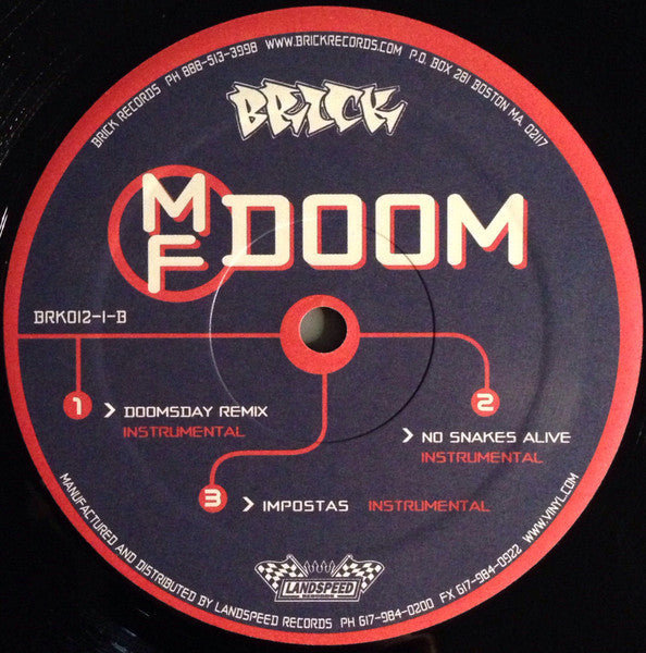 MF Doom & MF Grimm - MF - Mint- (VG+ cover) 2 LP Record 2000 Brick Landspeed USA Original RARE Vinyl - Hip Hop / Abstract / Conscious / Boom Bap
