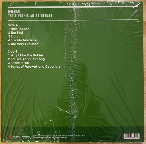 Hum ‎– You'd Prefer An Astronaut (1995) - Mint- LP Record 2021 Sony RCA UK Red Vinyl - Alternative Rock / Shoegaze - Shuga Records